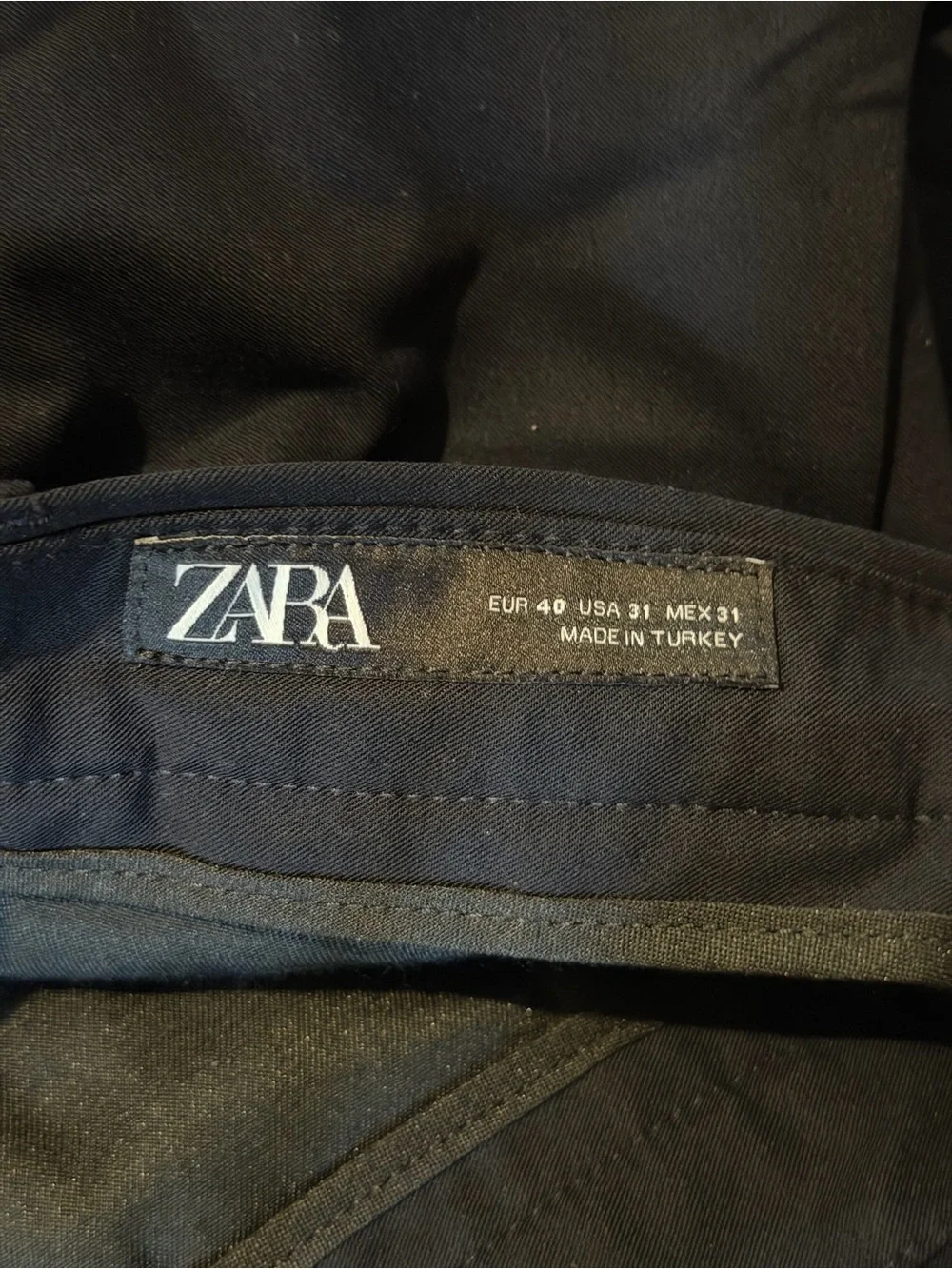Zara Men's Navy Dress Pants
